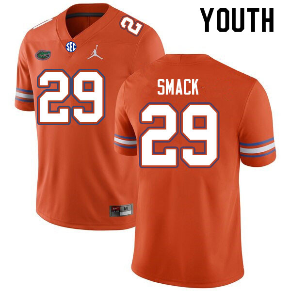 Youth #29 Trey Smack Florida Gators College Football Jerseys Sale-Orange - Click Image to Close